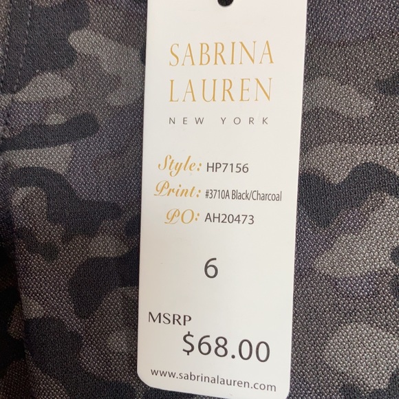 Sabrina Lauren skinny jean gray black camo print ultra soft stretch size 6 or 8 - Picture 15 of 17